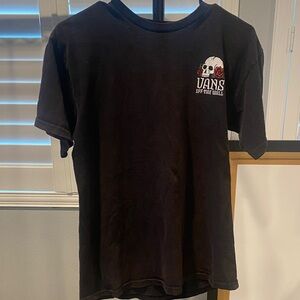Vans Black Skull Graphic Kids Tee